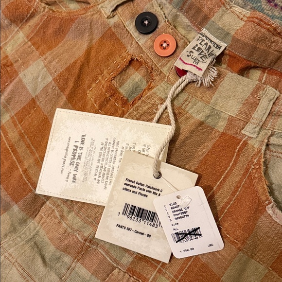 Magnolia Pearl Patchwork Crossroads Carmel Plaid Pants Free People - Picture 8 of 15